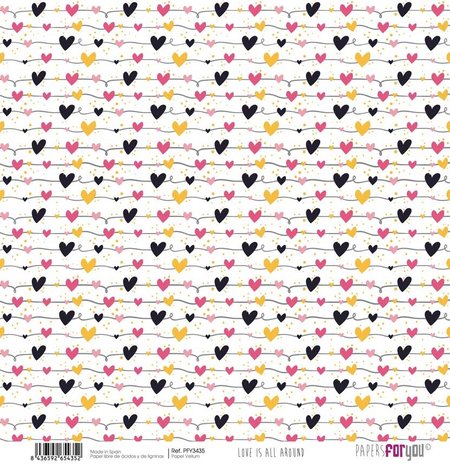 Papers For You Love Is All Around Vellum Paper Pack (8pcs) (PFY-3431) (DISCONTINUED)