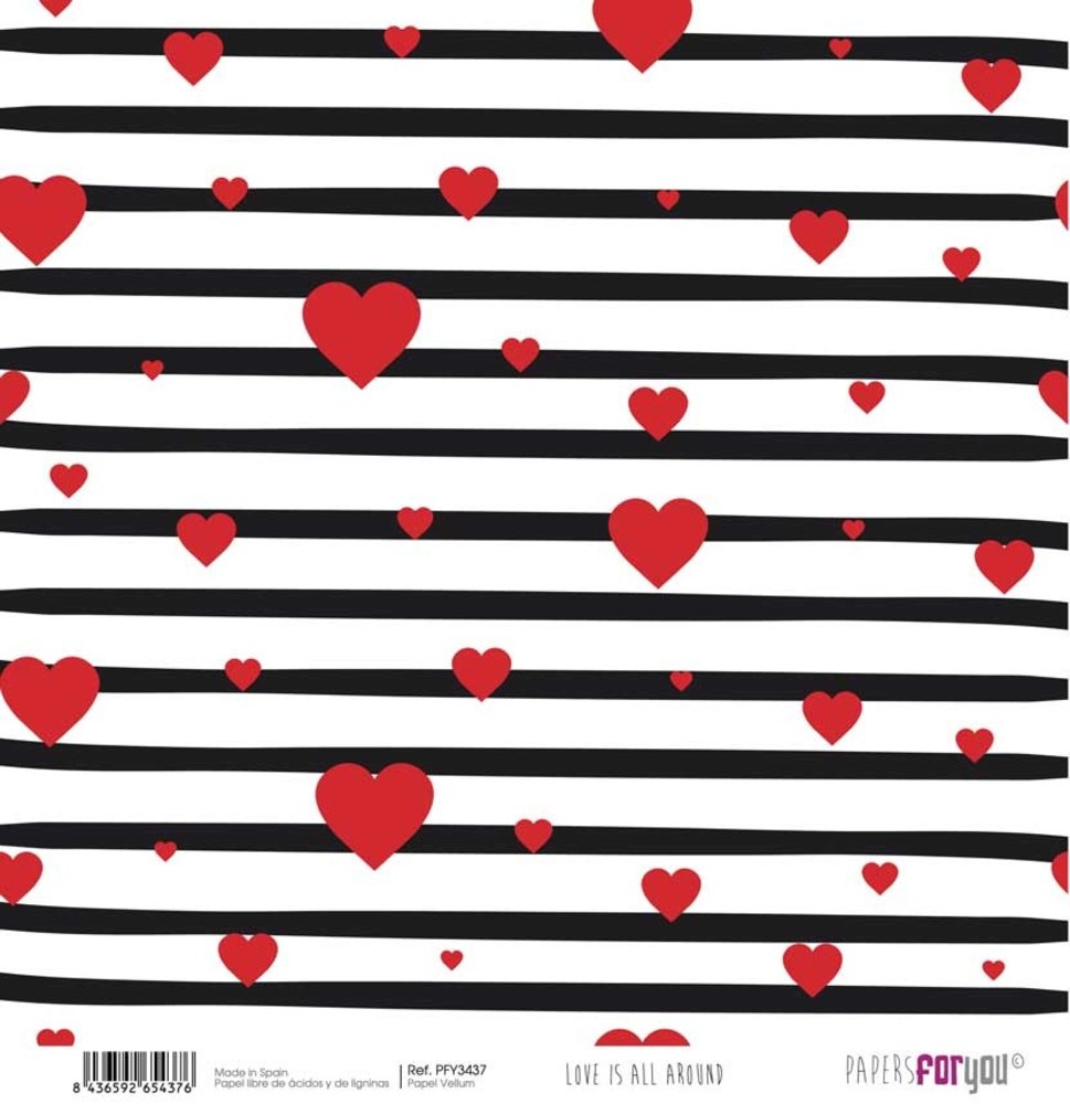Papers For You Love Is All Around Vellum Paper Pack (8pcs) (PFY-3431) (DISCONTINUED)