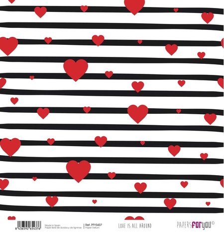 Papers For You Love Is All Around Vellum Paper Pack (8pcs) (PFY-3431) (DISCONTINUED)