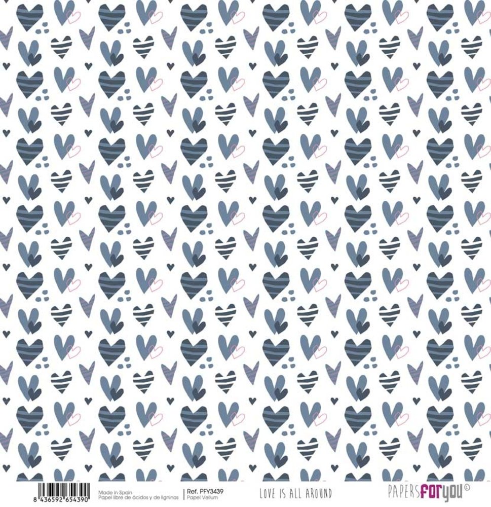 Papers For You Love Is All Around Vellum Paper Pack (8pcs) (PFY-3431) (DISCONTINUED)