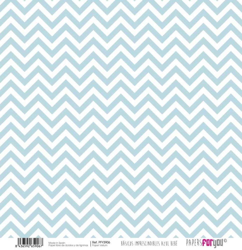 Papers For You Basicos Imprescindibles Azul Bebe Vellum Paper Pack (10pcs) (PFY-3896) (DISCONTINUED) Papers For You Basicos Imprescindibles Azul Bebe Vellum Paper Pack (10pcs) (PFY-3896) (DISCONTINUED)