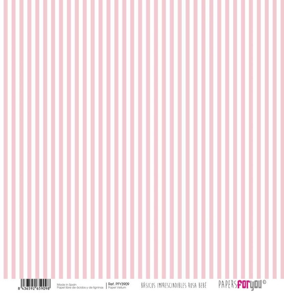 Papers For You Basicos Imprescindibles Rosa Bebe Vellum Paper Pack (10pcs) (PFY-3907) (DISCONTINUED) Papers For You Basicos Imprescindibles Rosa Bebe Vellum Paper Pack (10pcs) (PFY-3907) (DISCONTINUED)