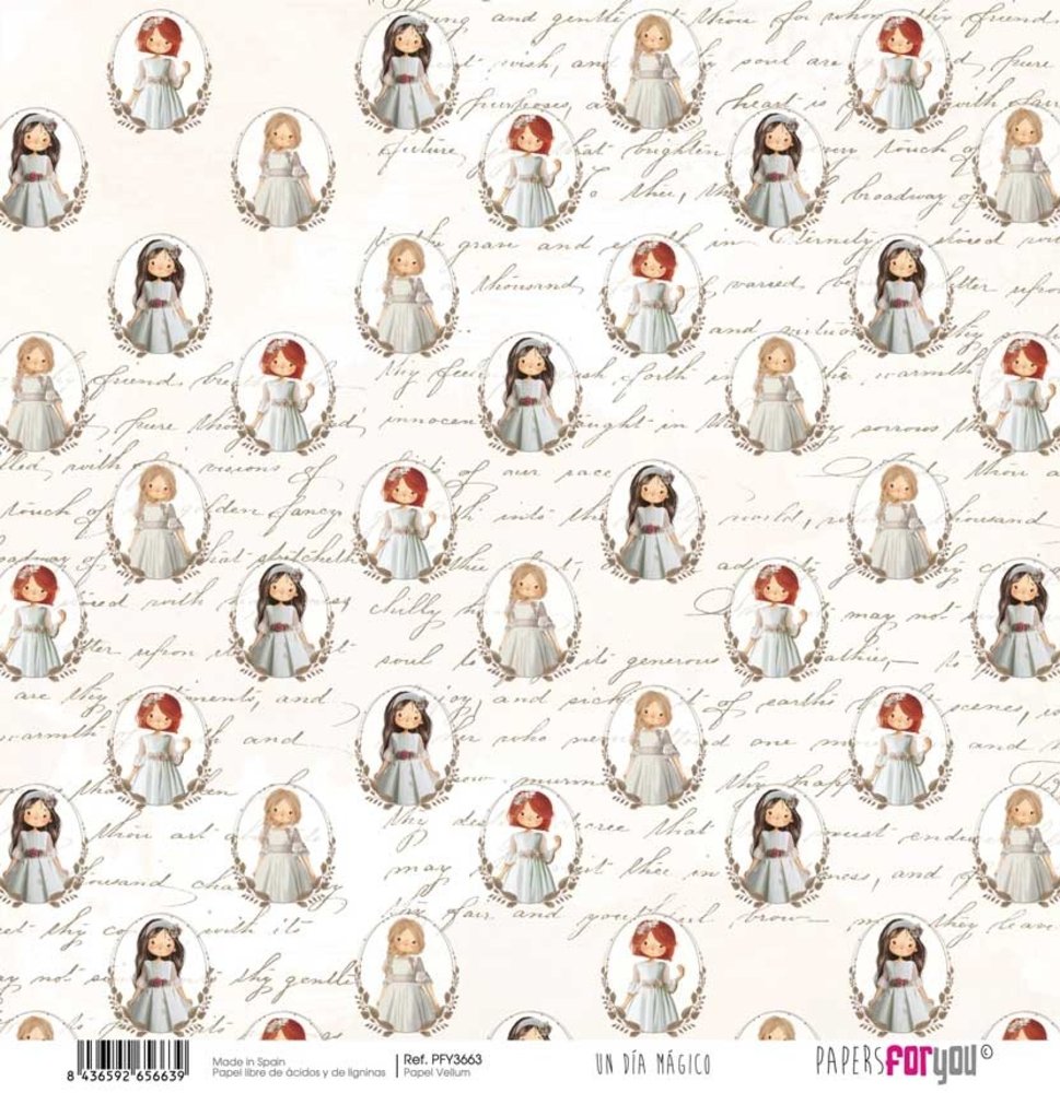 Papers For You Ninas Un Dia Magico Vellum Paper Pack (6pcs) (PFY-3662) (DISCONTINUED)