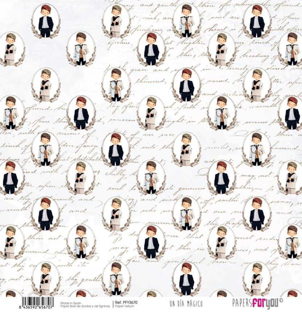 Papers For You Ninos Un Dia Magico Vellum Paper Pack (6pcs) (PFY-3669) (DISCONTINUED)