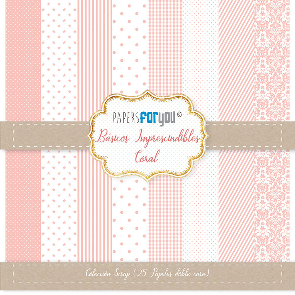 Papers For You Basicos Imprescindibles Coral Mini Scrap Paper Pack (25pcs) (PFY-2297) (DISCONTINUED) Papers For You Basicos Imprescindibles Coral Mini Scrap Paper Pack (25pcs) (PFY-2297) (DISCONTINUED)