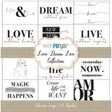 Papers For You Love Dream Live Mini Scrap Paper Pack (24pcs) (PFY-3969) (DISCONTINUED)