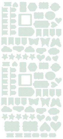 Papers For You Basicos Imprescindibles Verde Menta Die Cuts (PFY-3183) (DISCONTINUED)