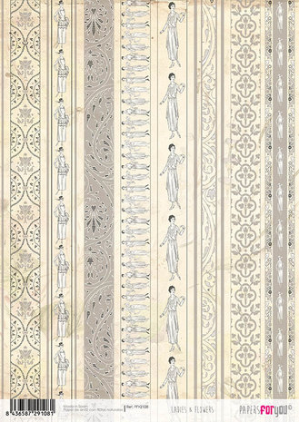 Papers For You Ladies & Flowers A4 Rice Paper (6 pcs) (PFY-2108) (DISCONTINUED)