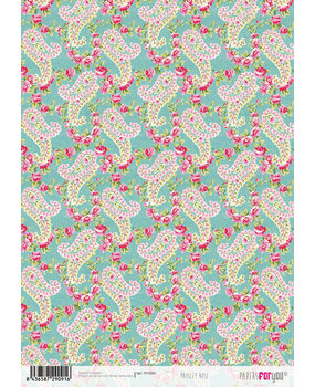 Papers For You Paisley Rose A4 Rice Paper (6 pcs) (PFY-2091) (DISCONTINUED)