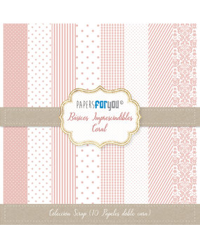Papers For You Basicos Imprescindibles Coral Scrap Paper Pack (10pcs) (PFY-2214) (DISCONTINUED)
