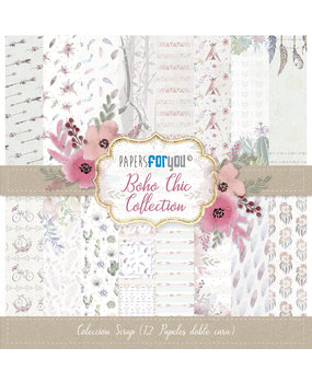 Papers For You Boho Chic Scrap Paper Pack (12pcs) (PFY-1515) (DISCONTINUED)