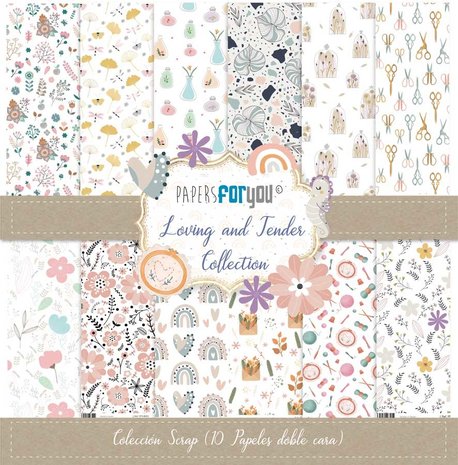 Papers For You Loving and Tender Scrap Paper Pack (10pcs) (PFY-4087) (DISCONTINUED)