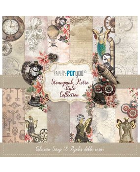 Papers For You Steampunk Retro Style Scrap Paper Pack (8pcs) (PFY-3405) (DISCONTINUED) Papers For You Steampunk Retro Style Scrap Paper Pack (8pcs) (PFY-3405) (DISCONTINUED)