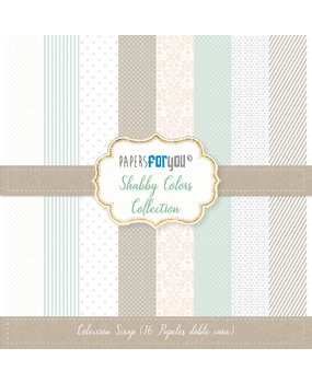 Papers For You Shabby Colors Scrap Paper Pack (16pcs) (PFY-1434) (DISCONTINUED)