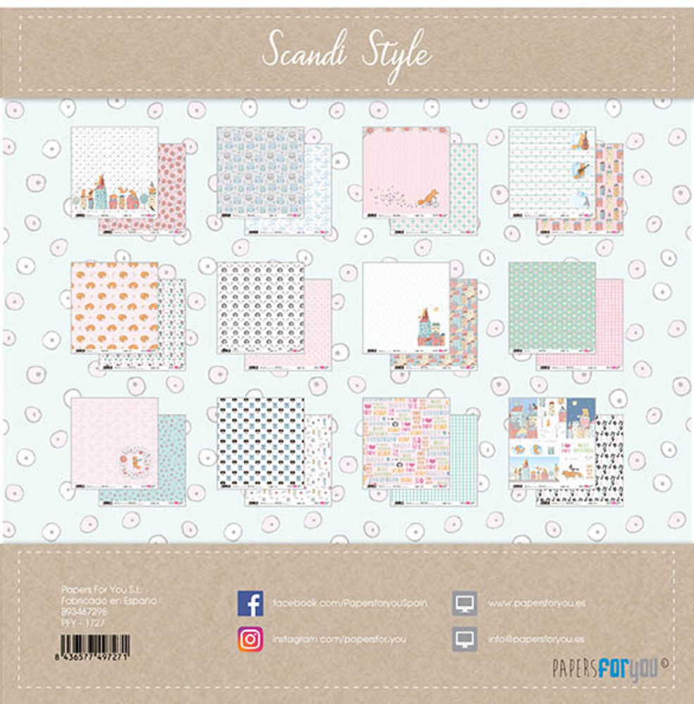 Papers For You Scandi Style Scrap Paper Pack (12pcs) (PFY-1727) (DISCONTINUED) Papers For You Scandi Style Scrap Paper Pack (12pcs) (PFY-1727) (DISCONTINUED)