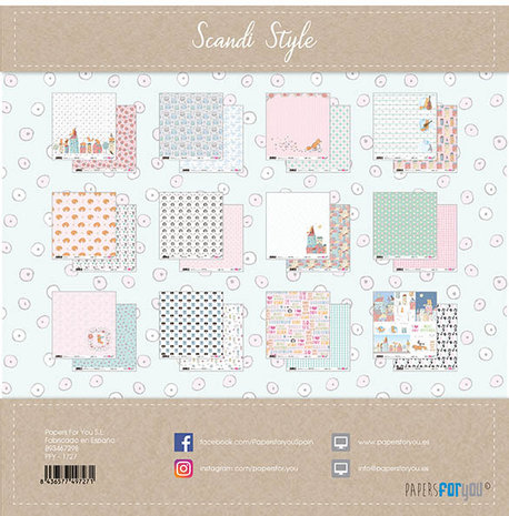 Papers For You Scandi Style Scrap Paper Pack (12pcs) (PFY-1727) (DISCONTINUED) Papers For You Scandi Style Scrap Paper Pack (12pcs) (PFY-1727) (DISCONTINUED)