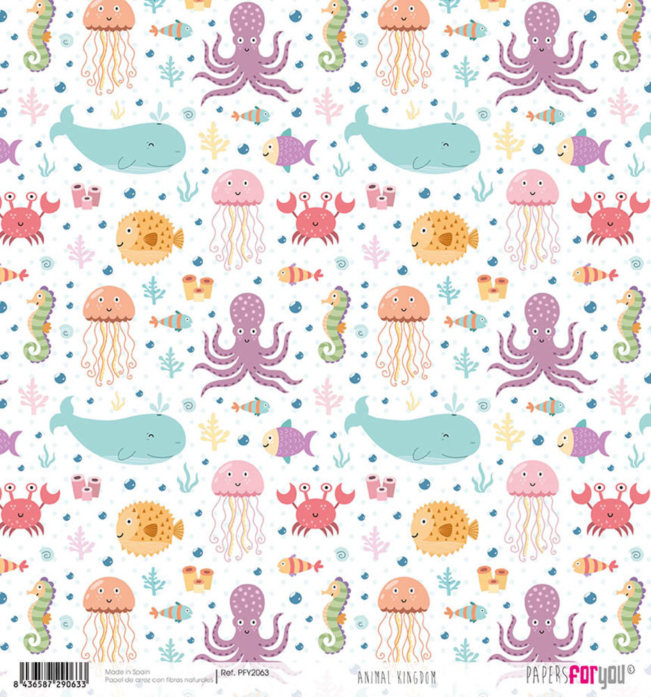 Papers For You Animal Kingdom Rice Paper (6 pcs) (PFY-2063) (DISCONTINUED)