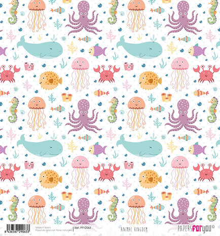 Papers For You Animal Kingdom Rice Paper (6 pcs) (PFY-2063) (DISCONTINUED)