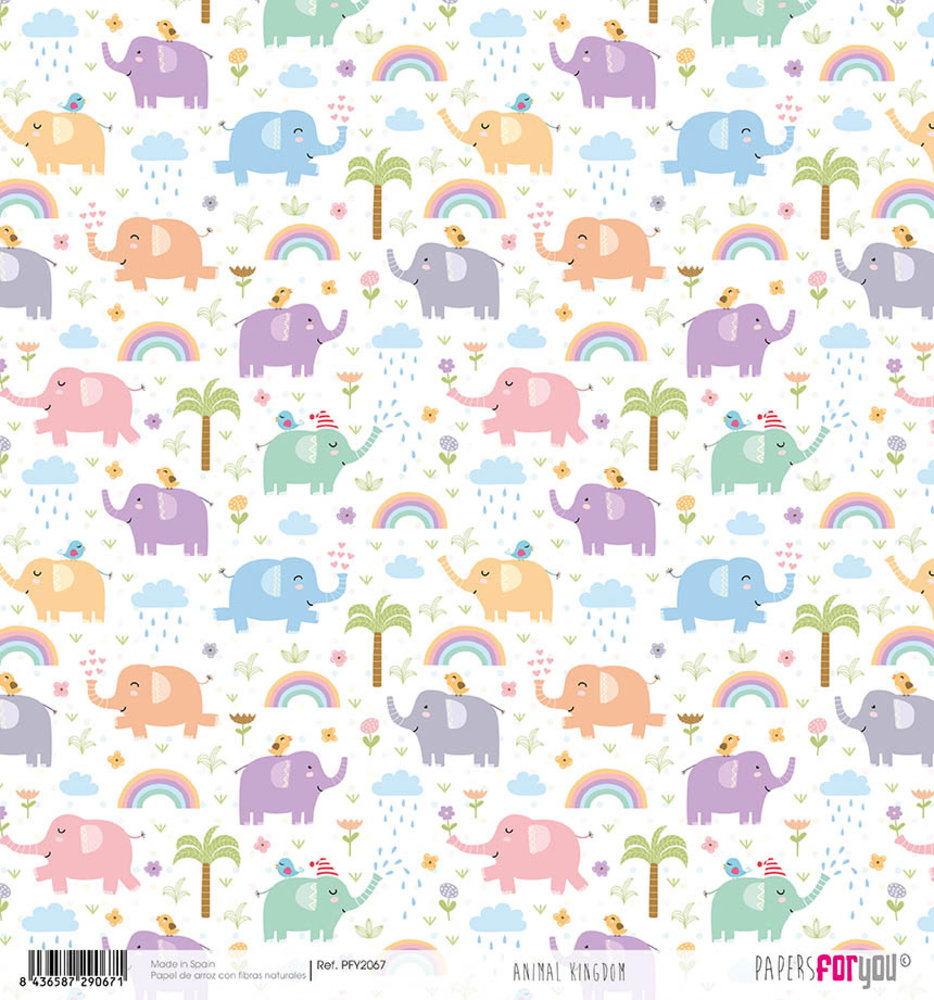 Papers For You Animal Kingdom Rice Paper (6 pcs) (PFY-2067) (DISCONTINUED)