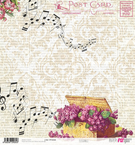 Papers For You Elegance Rice Paper (6 pcs) (PFY-2034) (DISCONTINUED)