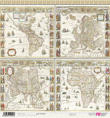 Papers For You Maritim Rice Paper (6 pcs) (PFY-2021) (OUTLET)