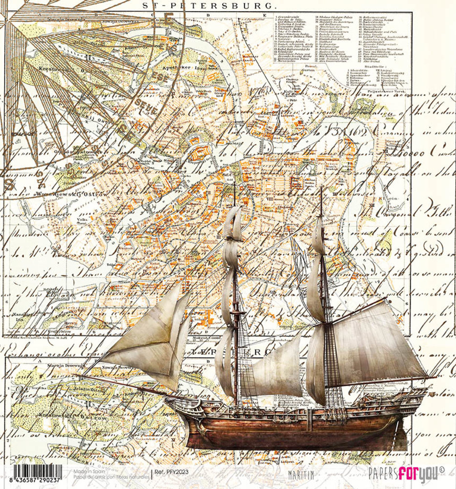 Papers For You Maritim Rice Paper (6 pcs) (PFY-2023) (DISCONTINUED)