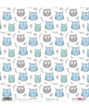 Papers For You Scandi Style Owls Rice Paper (6 pcs) (PFY-2164) (DISCONTINUED)