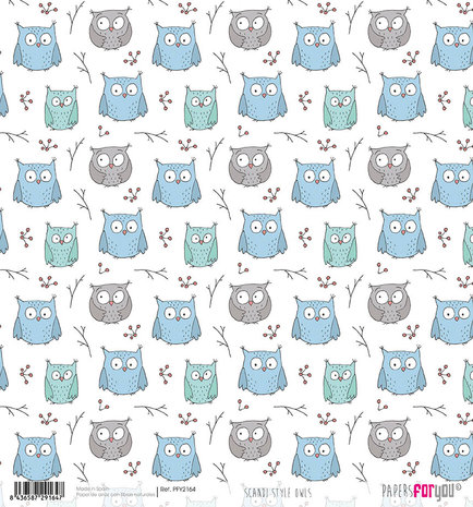 Papers For You Scandi Style Owls Rice Paper (6 pcs) (PFY-2164) (DISCONTINUED) Papers For You Scandi Style Owls Rice Paper (6 pcs) (PFY-2164) (DISCONTINUED)