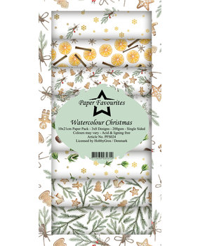 Paper Favourites Watercolour Christmas Slim Paper Pack (PFS024) (DISCONTINUED)