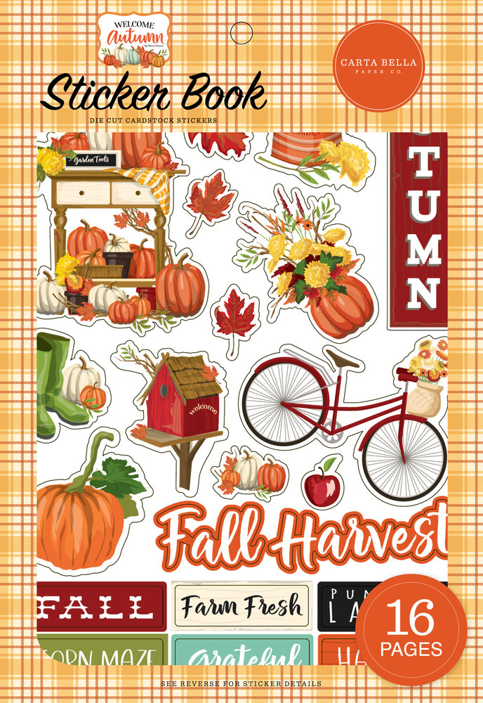 Carta Bella Welcome Autumn Sticker Book (CBWA138029) (OUTLET)