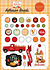 Welcome Autumn Adhesive Brads (CBWA138020) (OUTLET)