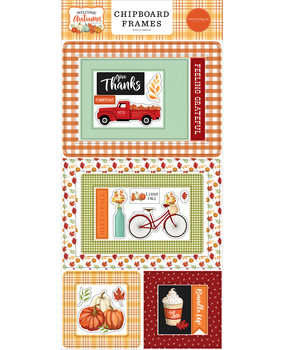 Carta Bella Welcome Autumn Chipboard Frames (CBWA138065) (OUTLET)