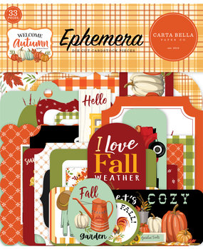 Carta Bella Welcome Autumn Ephemera (CBWA138024) (OUTLET)