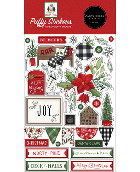 Carta Bella Home For Christmas Puffy Stickers (CBHFC139066) (OUTLET)