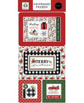Carta Bella Home For Christmas Chipboard Frames (CBHFC139065) (OUTLET)