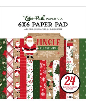 Echo Park Jingle All The Way 6x6 Inch Paper Pad (JIN252023) (DISCONTINUED)