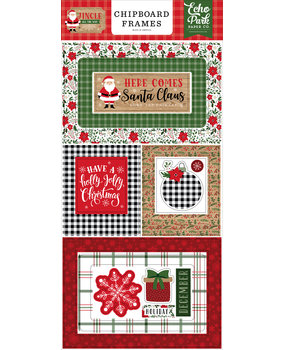 Echo Park Jingle All The Way Chipboard Frames (JIN252065) (DISCONTINUED)