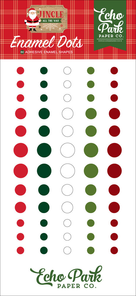 Echo Park Jingle All The Way Enamel Dots (JIN252028) (DISCONTINUED)