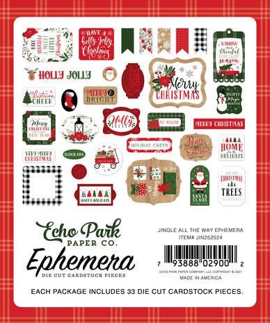 Echo Park Jingle All The Way Ephemera (JIN252024) (OUTLET) Echo Park Jingle All The Way Ephemera (JIN252024) (OUTLET)
