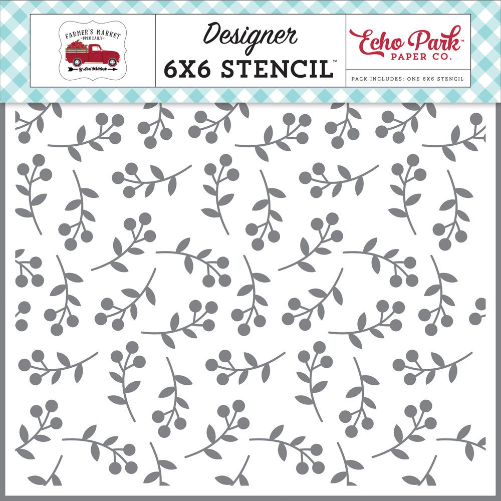 Echo Park Berry Branch Stencil (FM248034) (DISCONTINUED) Echo Park Berry Branch Stencil (FM248034) (DISCONTINUED)
