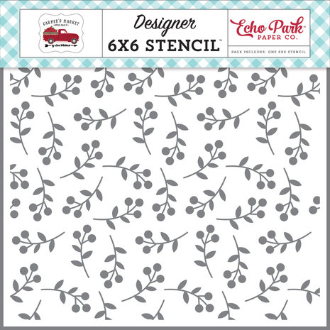 Echo Park Berry Branch Stencil (FM248034) (DISCONTINUED) Echo Park Berry Branch Stencil (FM248034) (DISCONTINUED)