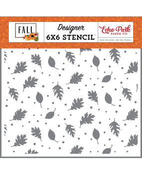 Echo Park Brisk Leaves Stencil (FAL251035) (DISCONTINUED)