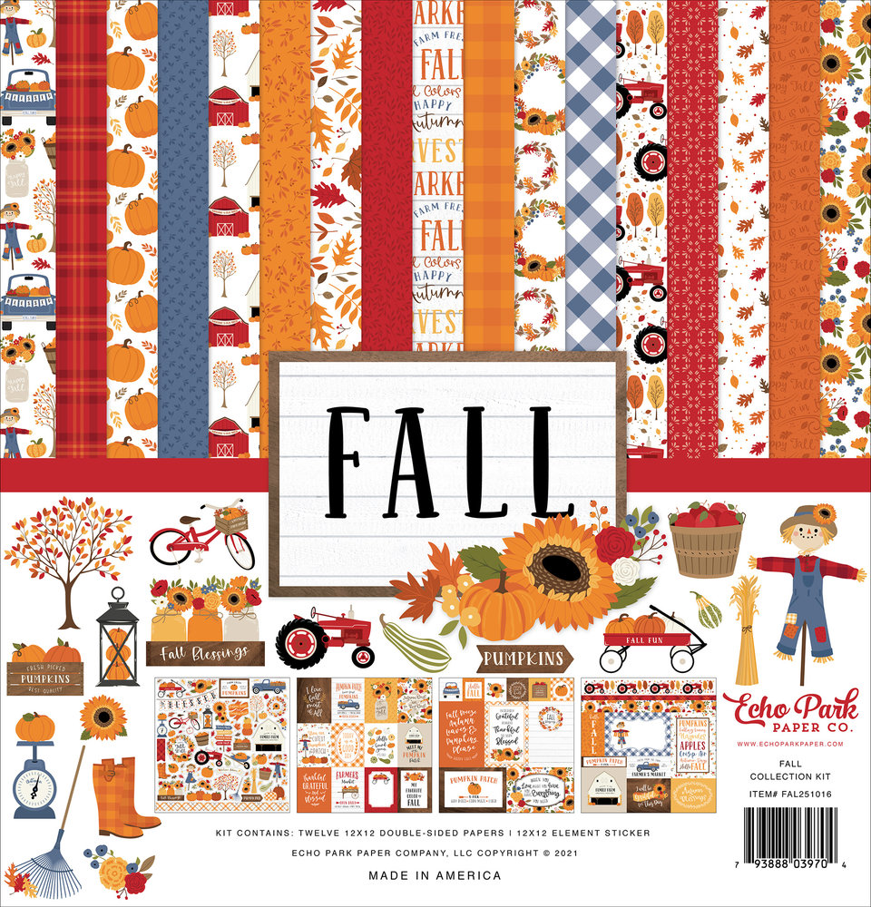 Echo Park Fall 12x12 Inch Collection Kit (FAL251016) (DISCONTINUED)