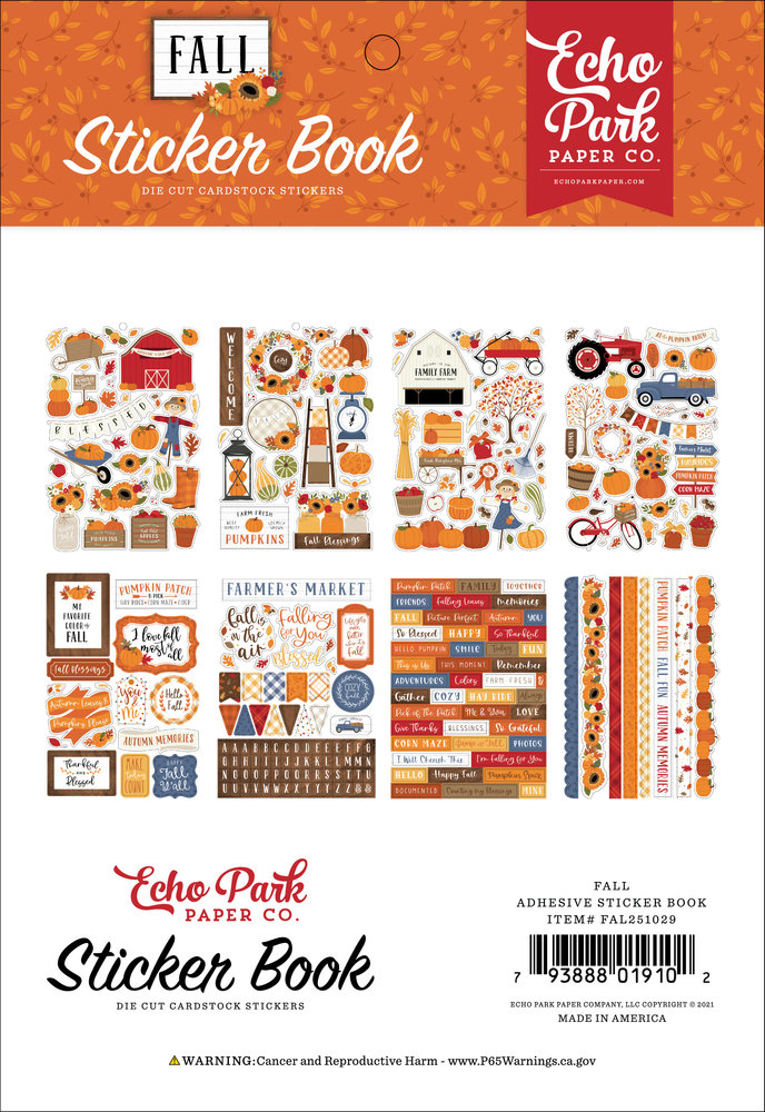 Echo Park Fall Sticker Book (FAL251029) (DISCONTINUED)