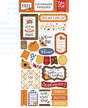 Echo Park Fall Chipboard Phrases (FAL251022) (OUTLET)