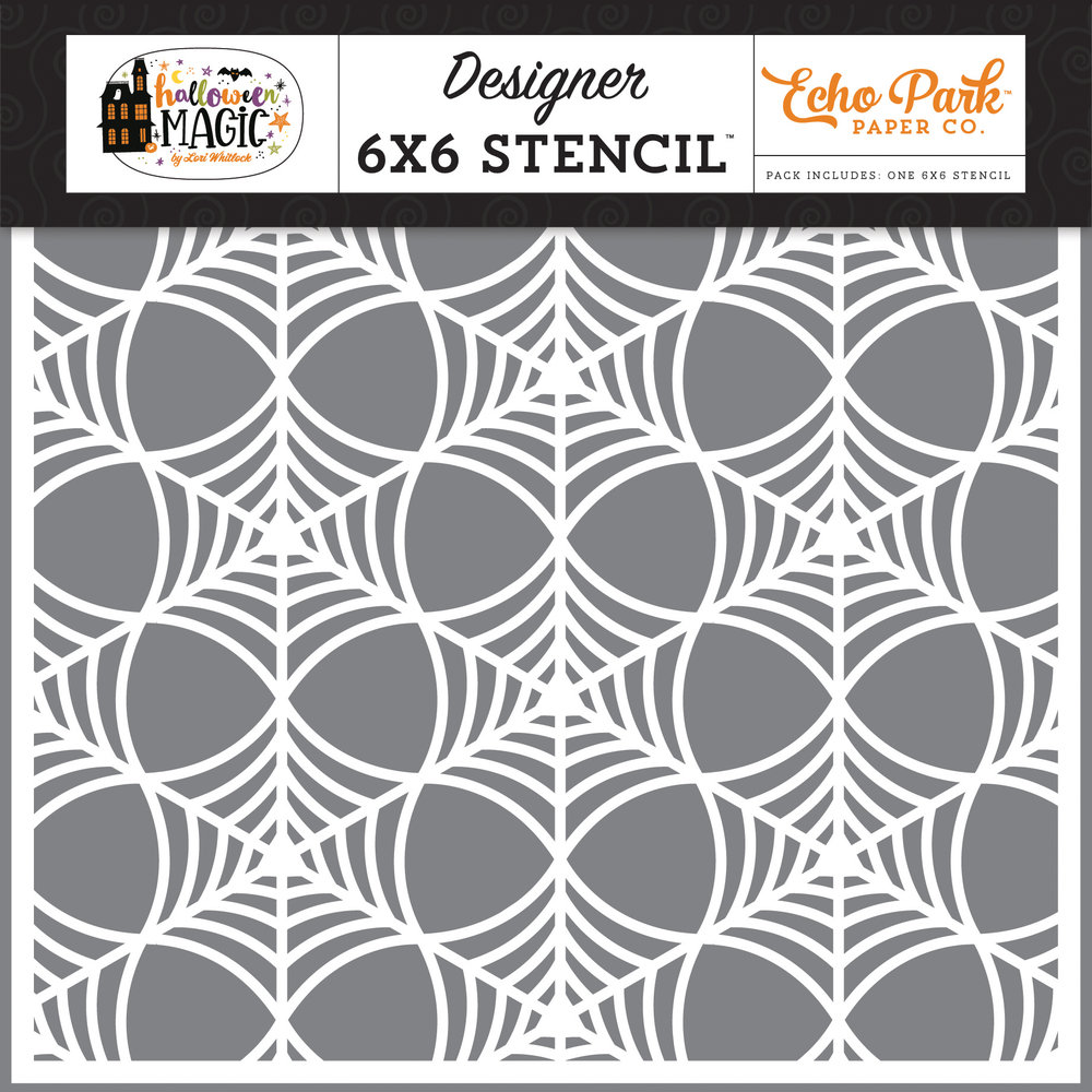 Echo Park Spooky Spiderweb Stencil (HMA249033) (DISCONTINUED)
