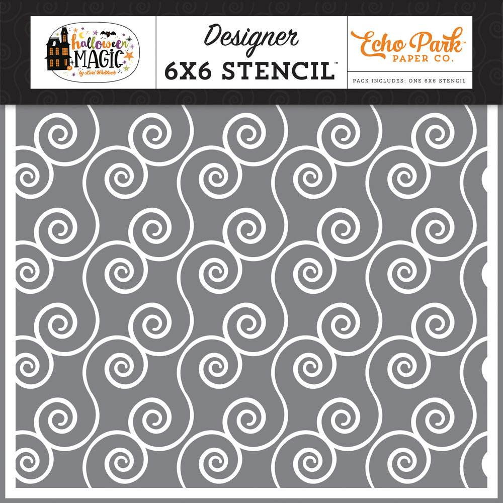 Echo Park Spell Swirl Stencil (HMA249034) (OUTLET) Echo Park Spell Swirl Stencil (HMA249034) (OUTLET)