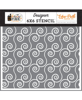 Echo Park Spell Swirl Stencil (HMA249034) (DISCONTINUED)