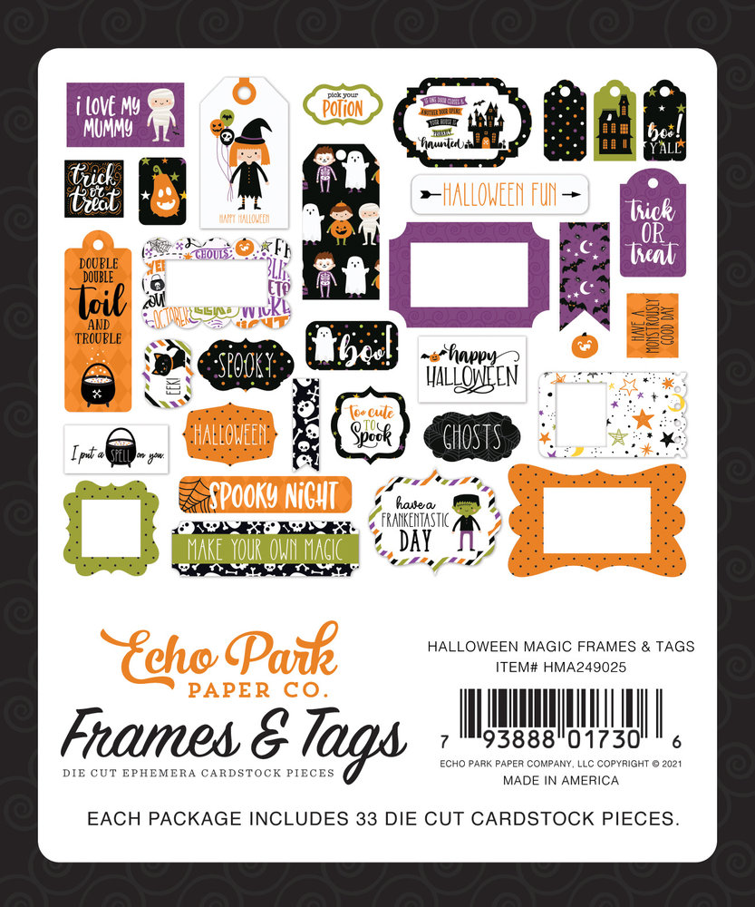 Echo Park Halloween Magic Frames & Tags (HMA249025) (OUTLET) Echo Park Halloween Magic Frames & Tags (HMA249025) (OUTLET)