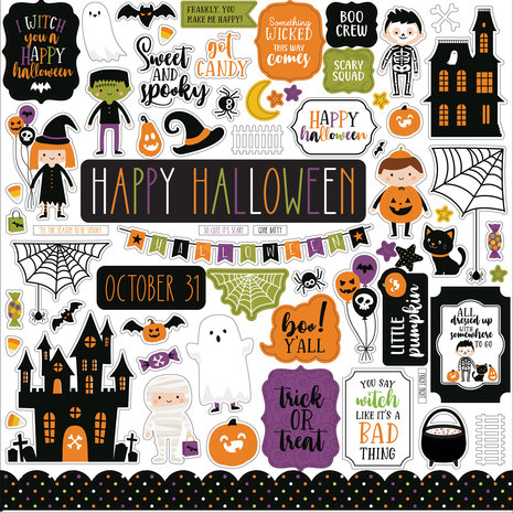 Echo Park Halloween Magic 12x12 Inch Element Sticker (HMA249014) (DISCONTINUED)